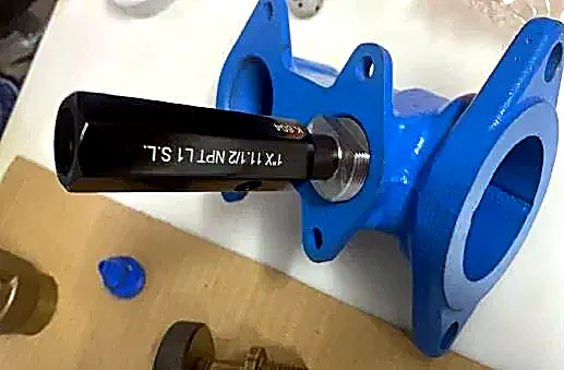 Inspection with GO NOGO gauge